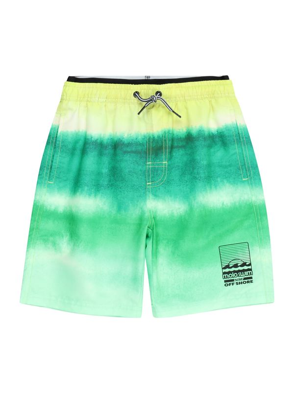 Molo Molo Kratke kopalne hlače 'Neal'  zelena / smaragd / jabolko / svetlo zelena