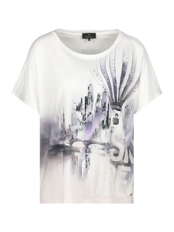 monari monari Majica  temno siva / lila / črna / bela