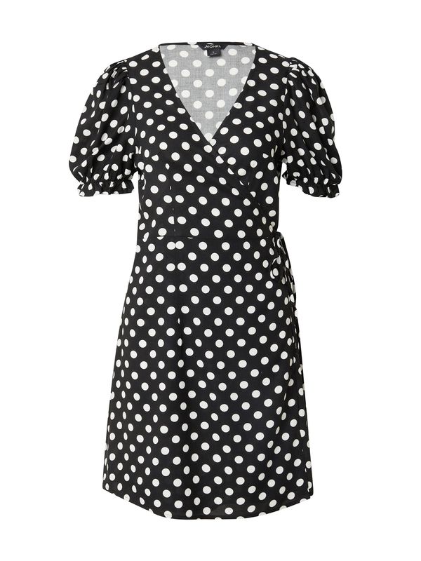 Monki Monki Obleka  črna / bela