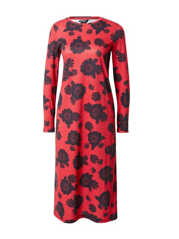 Monki Monki Obleka  mornarska / rdeča