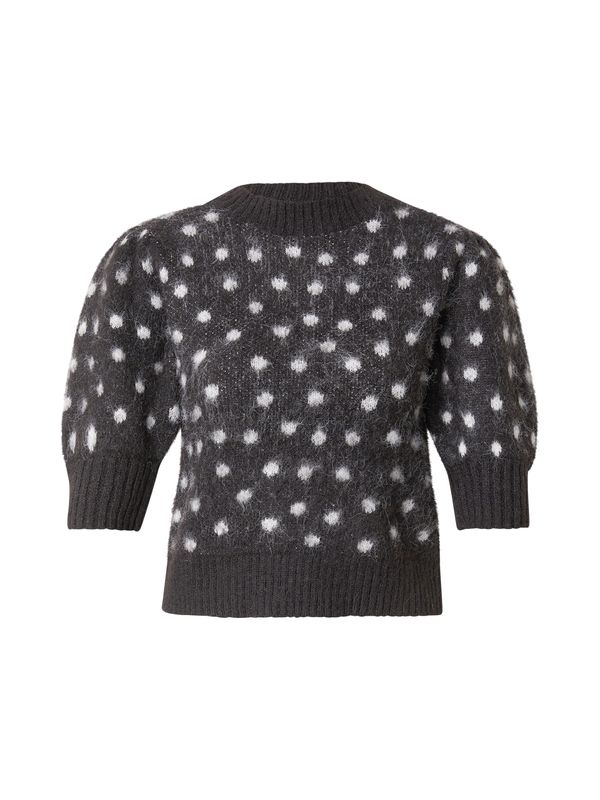 Monki Monki Pulover 'Selma'  črna / bela