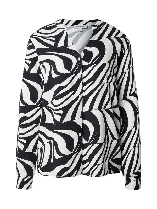 MORE & MORE MORE & MORE Bluza  ecru / črna
