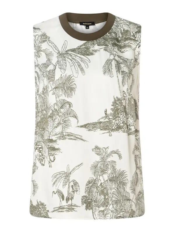 MORE & MORE MORE & MORE Bluza 'Jungle'  kaki / off-bela