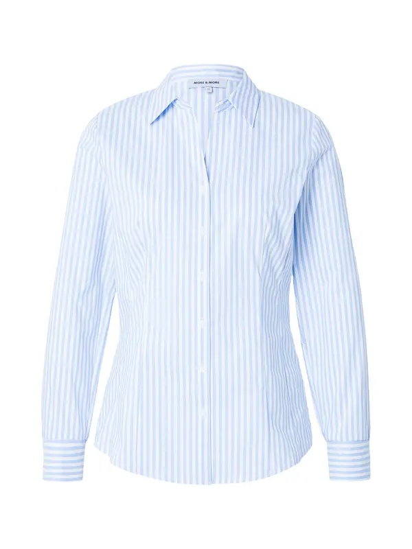 MORE & MORE MORE & MORE Bluza  svetlo modra / bela