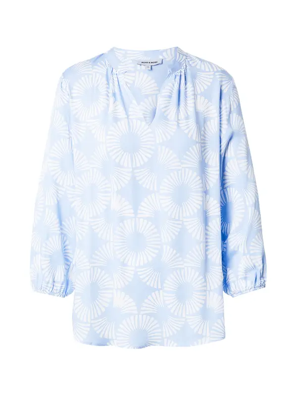 MORE & MORE MORE & MORE Bluza  svetlo modra / bela