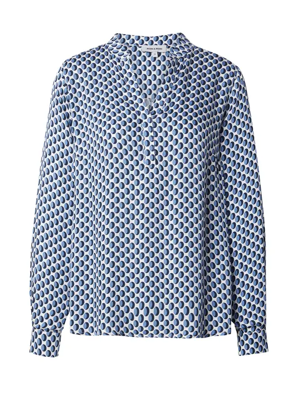 MORE & MORE MORE & MORE Bluza  svetlo modra / črna / bela