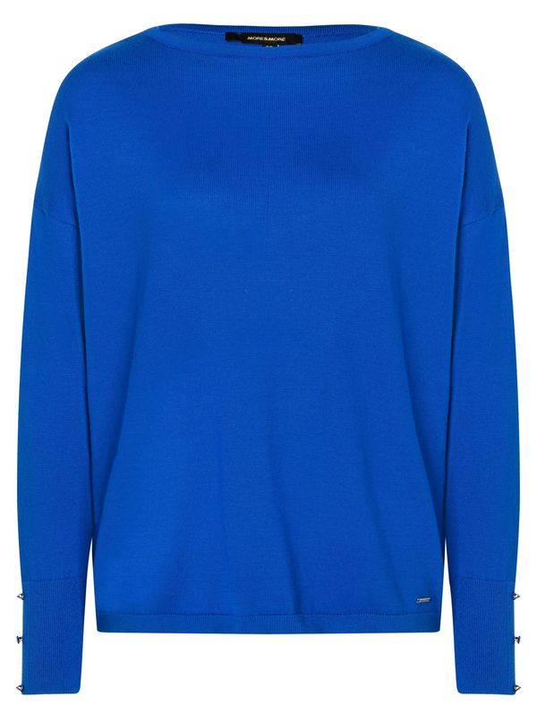 MORE & MORE MORE & MORE Širok pulover  kraljevo modra