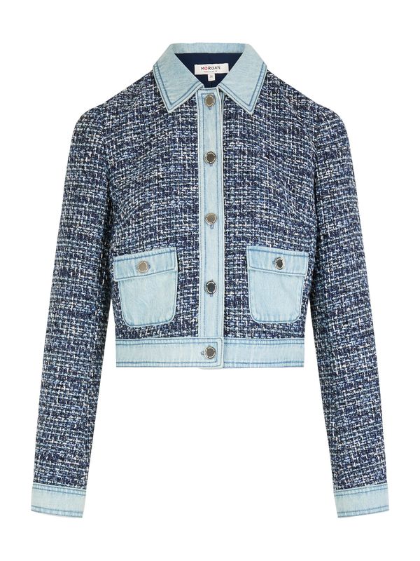 Morgan Morgan Blazer 'CITY'  mornarska / safir / moder denim / bela