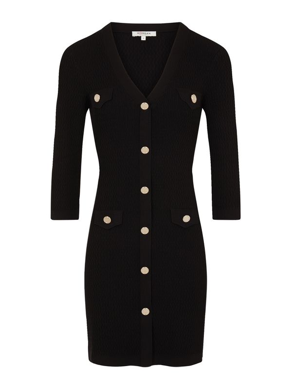 Morgan Morgan Pletena obleka  črna