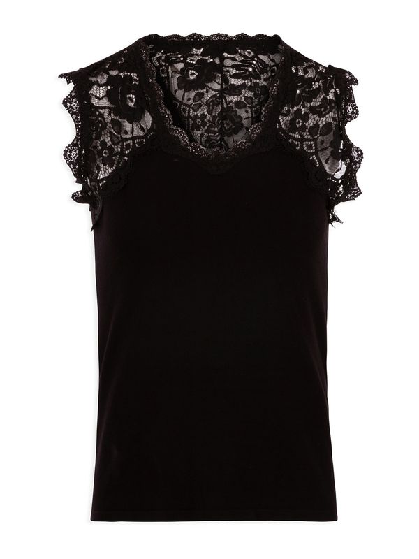 Morgan Morgan Top z naramnicami  črna