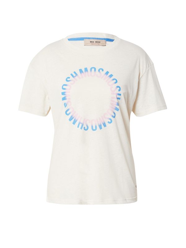 MOS MOSH MOS MOSH Majica  bež / svetlo bež / nebeško modra