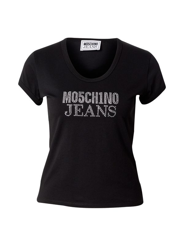 Moschino Jeans Moschino Jeans Majica  črna / srebrna