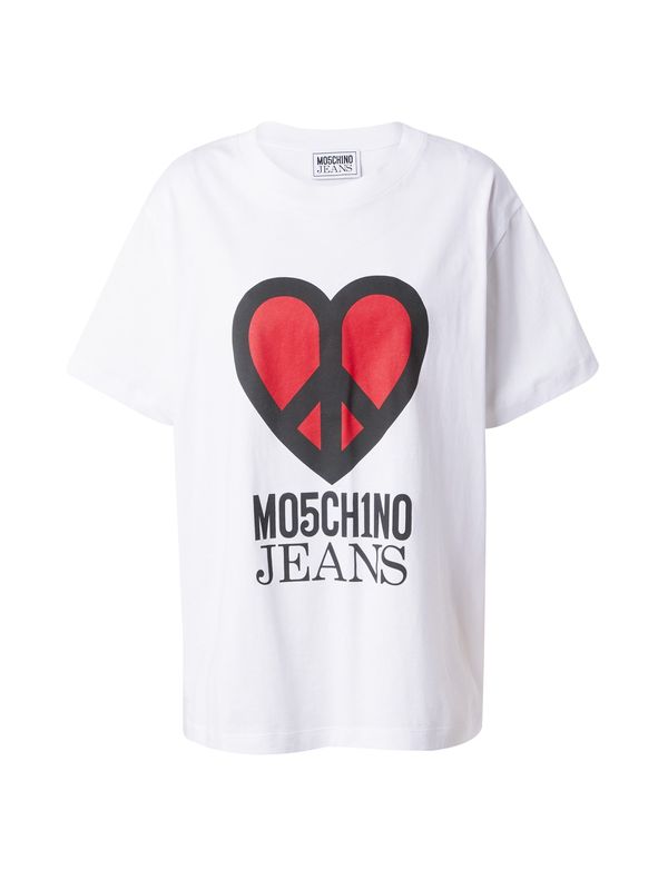 Moschino Jeans Moschino Jeans Majica  rdeča / črna / bela