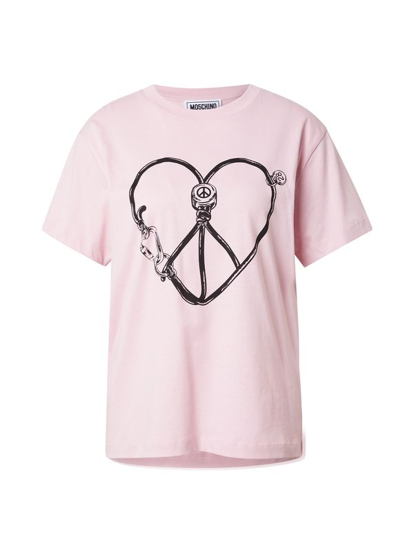 Moschino Jeans Moschino Jeans Majica  roza / črna