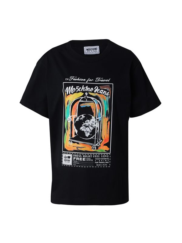 Moschino Jeans Moschino Jeans Majica  žad / oranžna / črna / bela