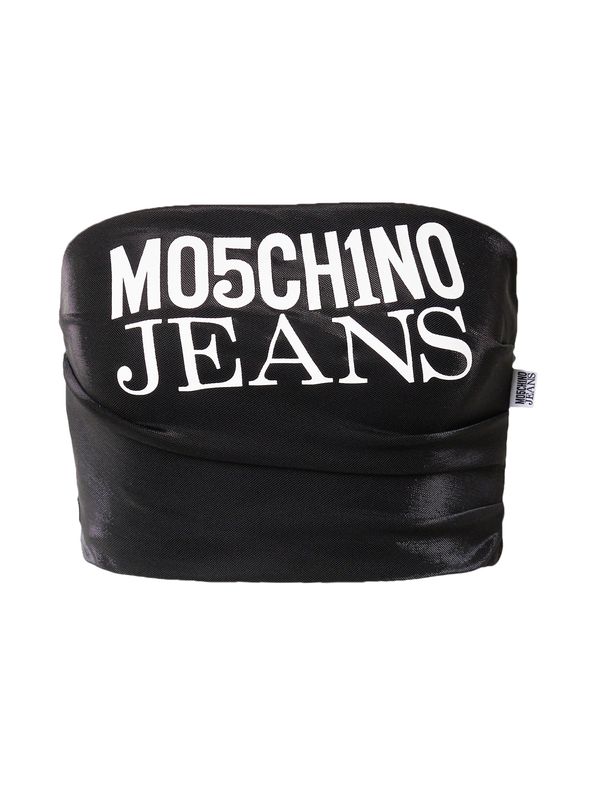 Moschino Jeans Moschino Jeans Top  črna / bela