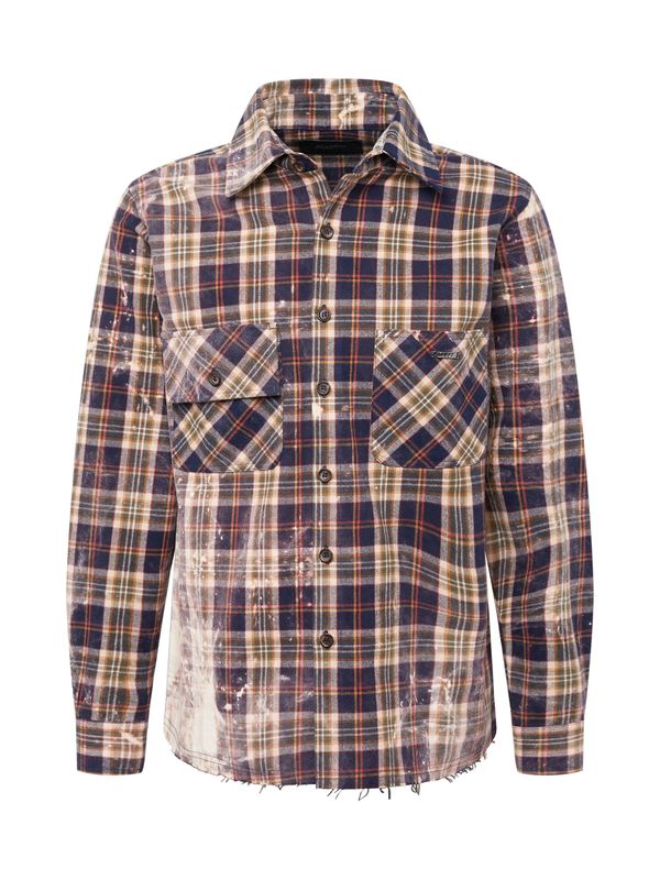 MOUTY MOUTY Srajca 'DITA'  mornarska / rjava / zelena / oranžna