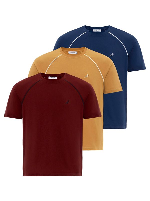 Moxx Paris Moxx Paris Majica  kamela / modra / bordo / bela