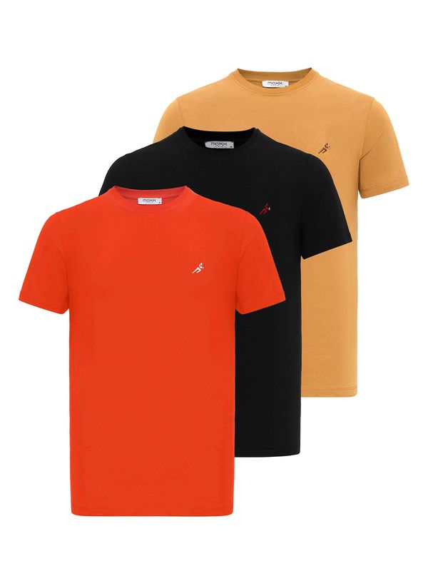 Moxx Paris Moxx Paris Majica  kamela / rdeča / črna