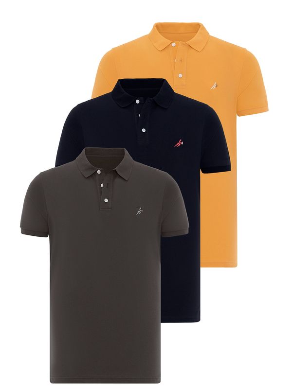 Moxx Paris Moxx Paris Majica 'Lahey'  gorčica / siva / črna