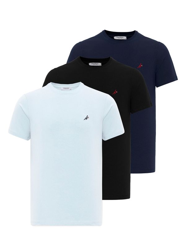 Moxx Paris Moxx Paris Majica  mornarska / svetlo modra / rdeča / črna