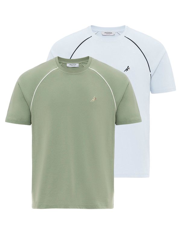 Moxx Paris Moxx Paris Majica  svetlo modra / zelena