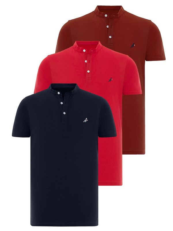 Moxx Paris Moxx Paris Majica 'TILBURG'  mornarska / rdeča / bela