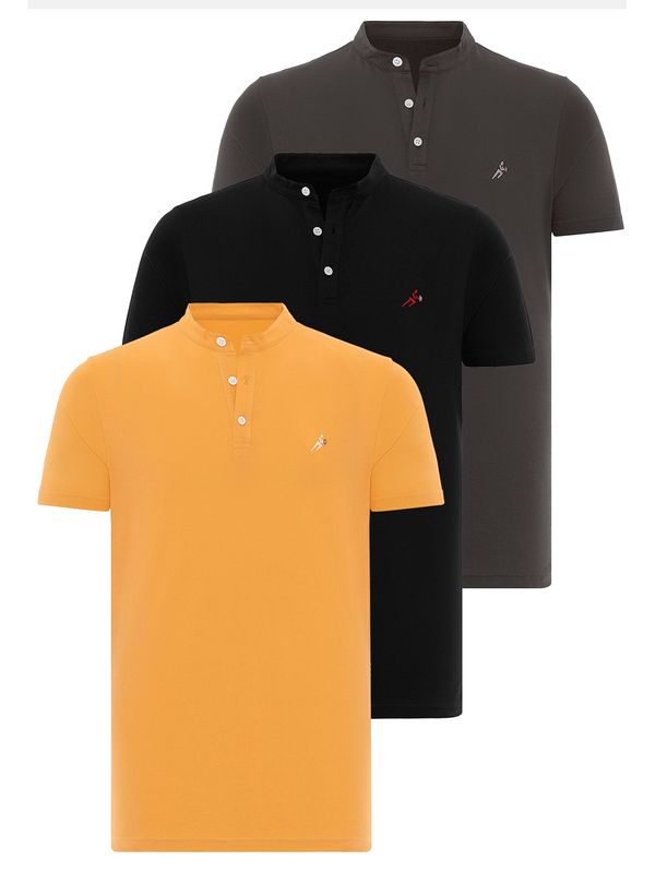 Moxx Paris Moxx Paris Majica 'TILBURG'  rumena / siva / rdeča / črna / bela