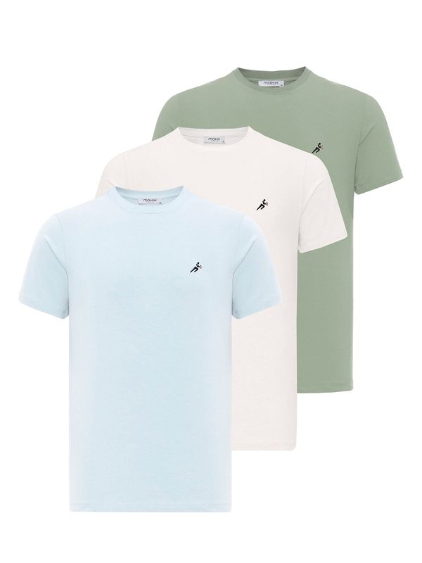 Moxx Paris Moxx Paris Majica  turkizna / zelena / bela