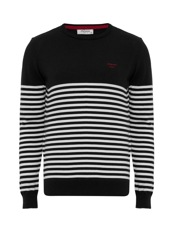 Moxx Paris Moxx Paris Pulover 'Hugues'  rdeča / črna / bela