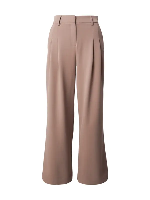 MSCH COPENHAGEN MSCH COPENHAGEN Hlače z naborki 'Henrika'  mokka