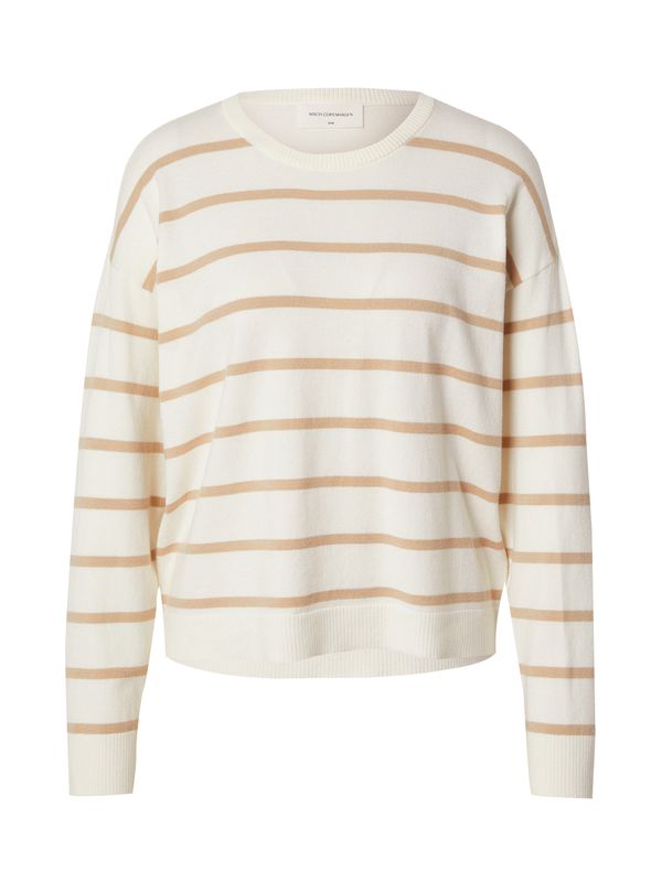MSCH COPENHAGEN MSCH COPENHAGEN Pulover 'Maura'  bež / bela