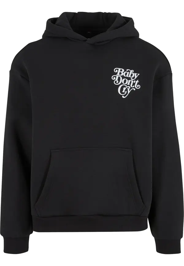 MT Upscale MT Upscale Majica 'Baby Don‘t Cry'  črna / bela