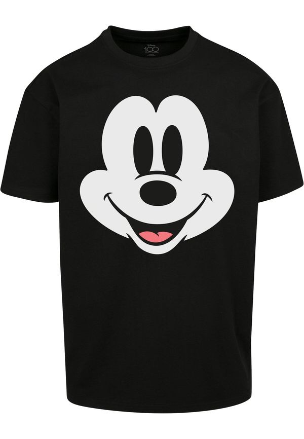 MT Upscale MT Upscale Majica 'Disney 100 Mickey Face'  grenada / črna / bela