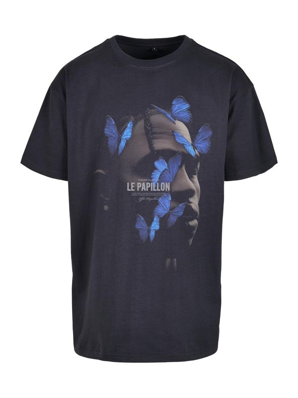 MT Upscale MT Upscale Majica 'Le Papillon'  modra / nočno modra / greige