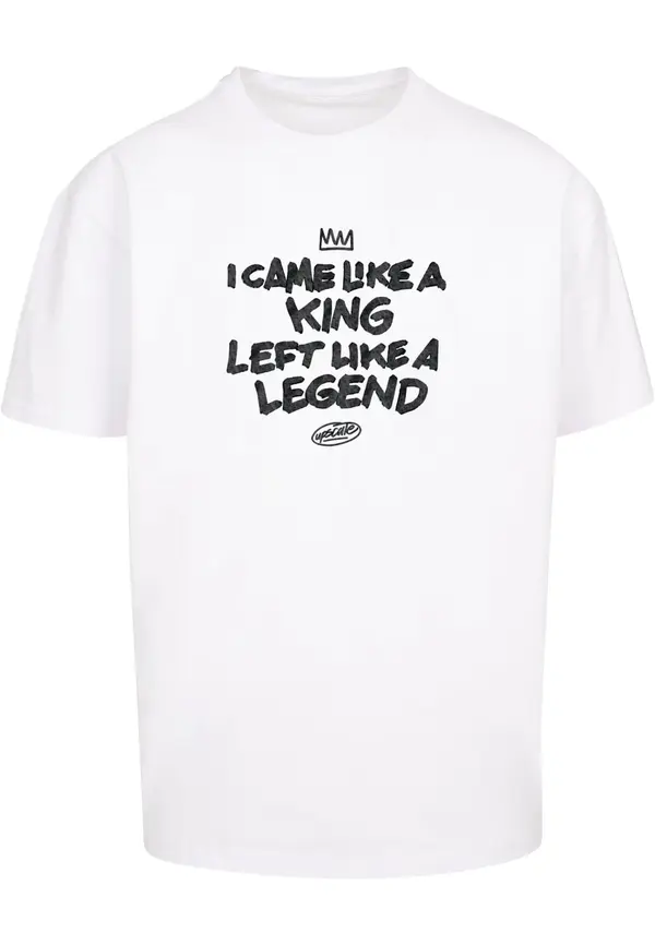 MT Upscale MT Upscale Majica 'Like A Legend'  črna / bela