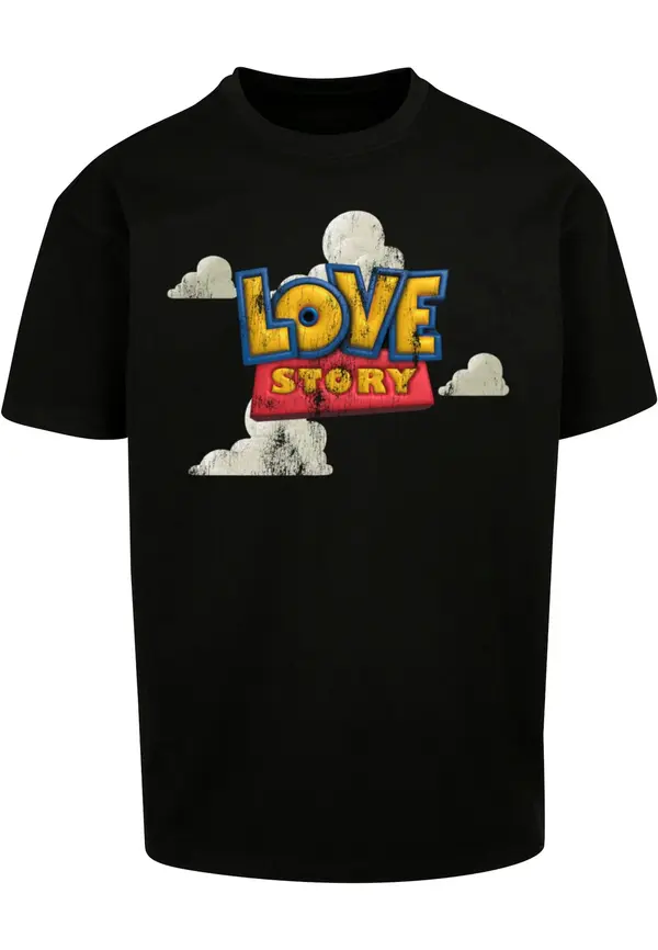 MT Upscale MT Upscale Majica ' Love Story Heavy '  mešane barve / črna