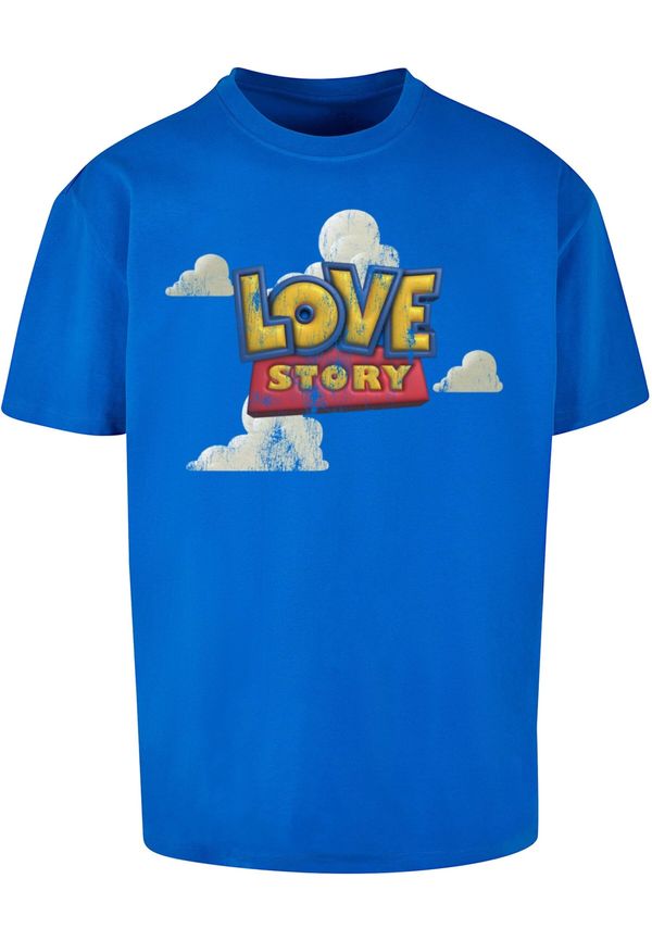 MT Upscale MT Upscale Majica 'Love Story'  modra / rumena / rdeča / bela
