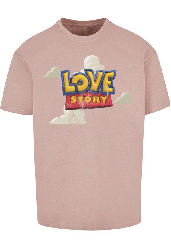 MT Upscale MT Upscale Majica 'Love Story'  modra / rumena / roza / rdeča