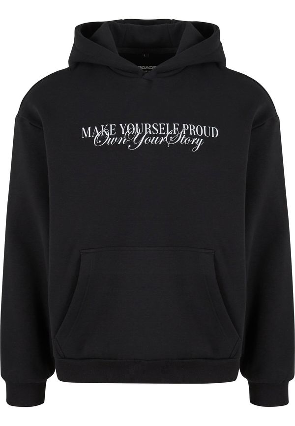 MT Upscale MT Upscale Majica 'Make Yourself Proud'  črna / bela