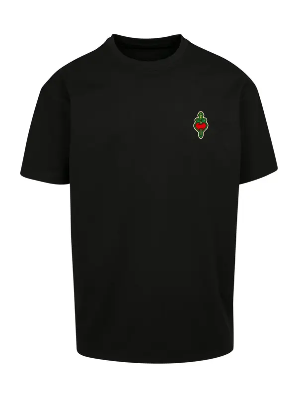 MT Upscale MT Upscale Majica 'Santa Monica'  kremna / rumena / zelena / črna
