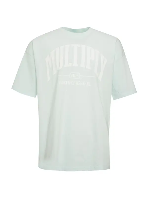 Multiply Apparel Multiply Apparel Majica  pastelno modra / bela