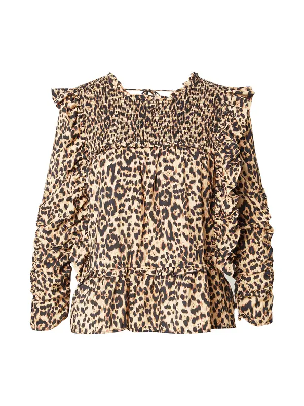 Munthe Munthe Bluza 'CRISP'  kamela / rjava / črna