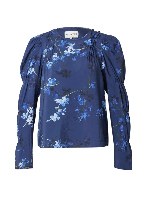 Munthe Munthe Bluza 'FREWIN'  mornarska / svetlo modra / siva / črna