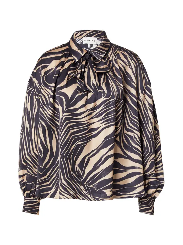 Munthe Munthe Bluza 'LOVELLA'  kamela / črna