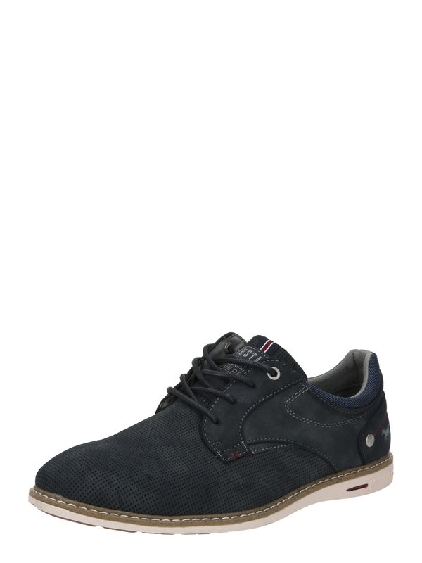 MUSTANG MUSTANG Čevlji na vezalke  nočno modra / temno modra / burgund