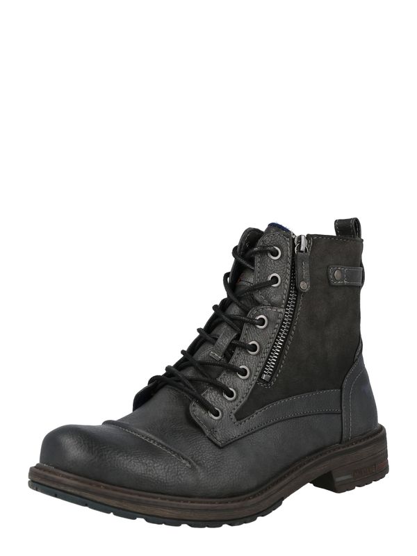 MUSTANG MUSTANG Gležnarji z vezalkami  grafit