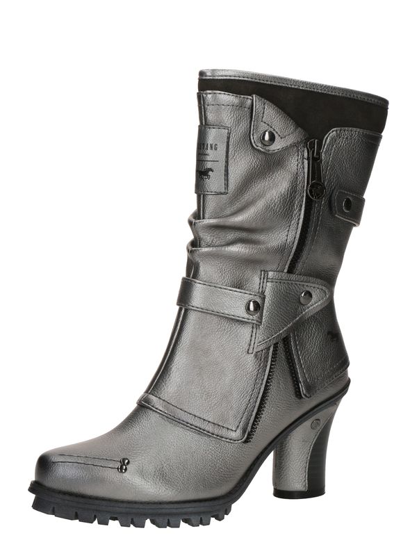 MUSTANG MUSTANG Kavbojski škornji  srebrna