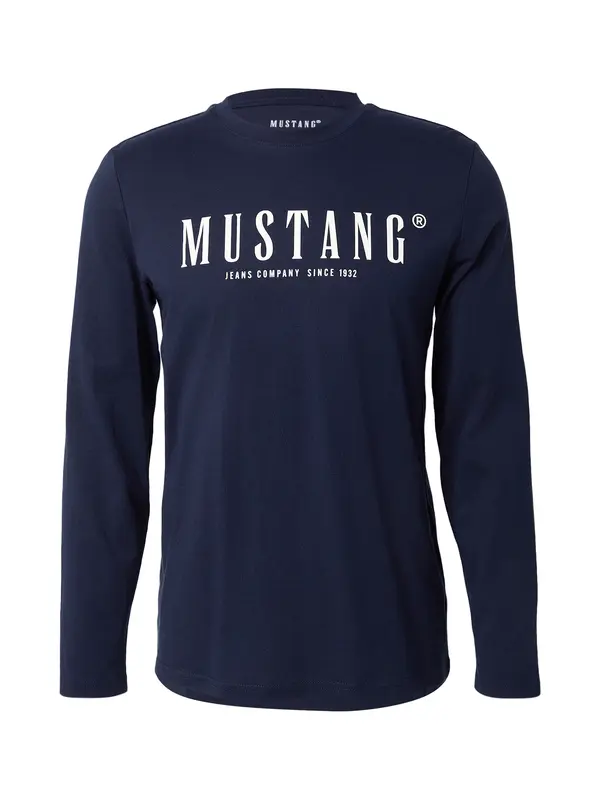 MUSTANG MUSTANG Majica 'Asheville'  mornarska / bela