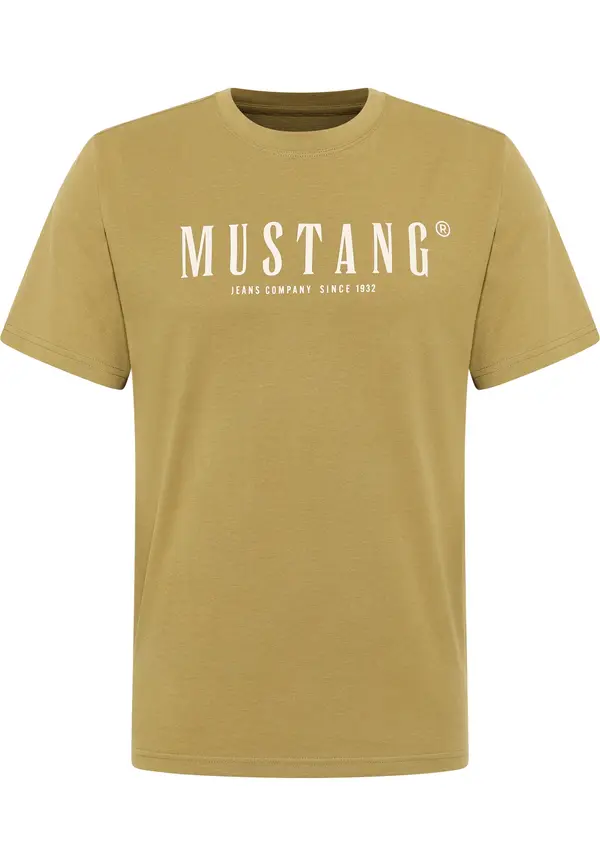 MUSTANG MUSTANG Majica 'Austin'  kaki / bela